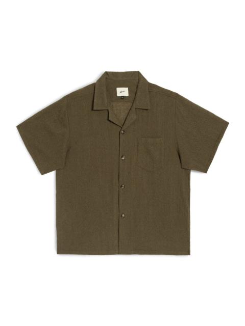 Bather Army Wool Gauze Camp Shirt