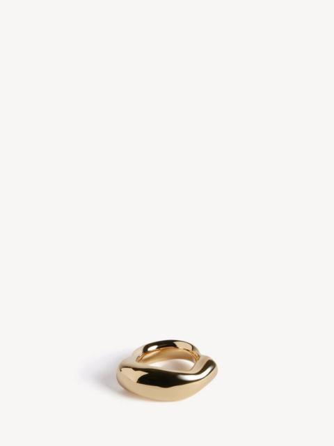 BALENCIAGA Eisa Ring in Shiny Gold