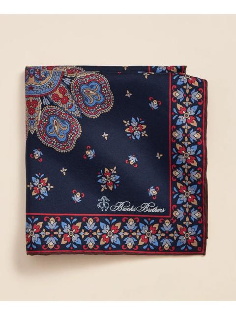 Brooks Brothers Silk Foulard Pocket Square