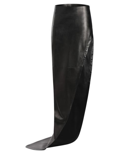 Ann Demeulemeester Janita X-Long Asymmetric Skirt With Deep Slit