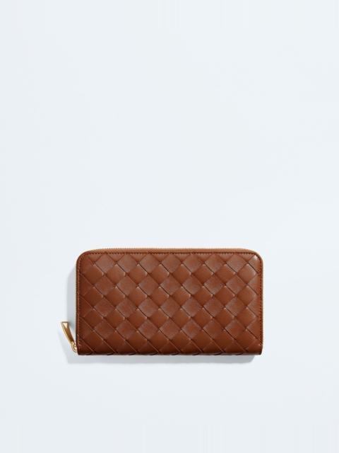 Bottega Veneta Intrecciato Zip-Around Wallet