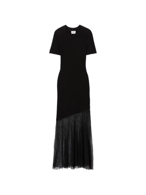 Claudie Pierlot ribbed-knit asymmetric-hem dress