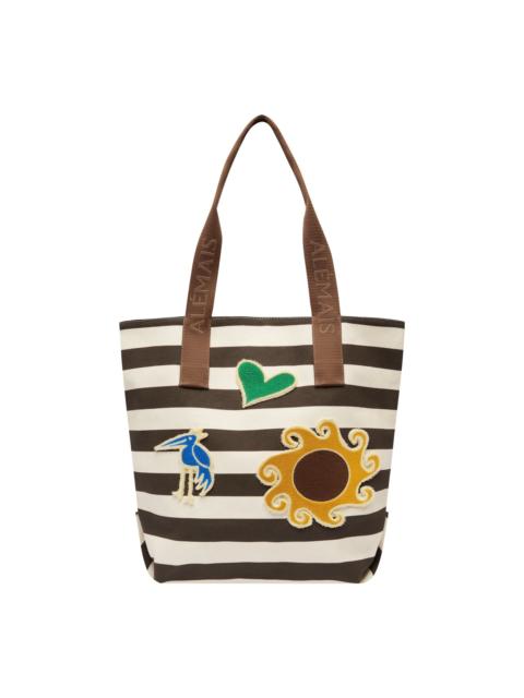 ALÉMAIS Maroc Stripe Patch Shopper Tote