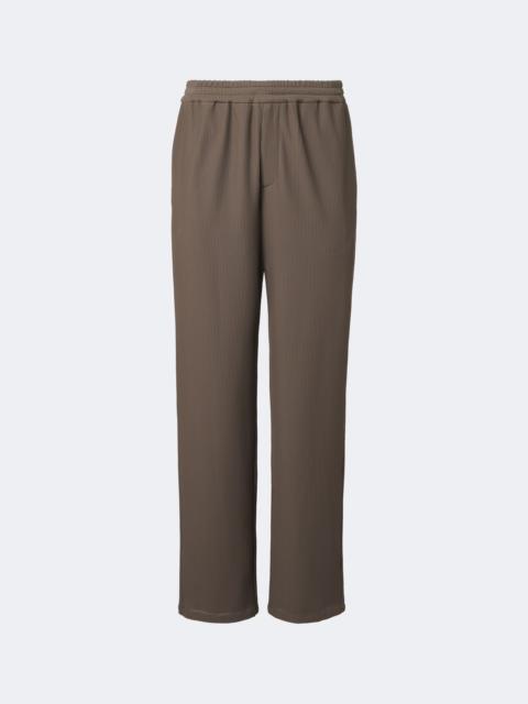GIORGIO ARMANI Waffle-knit straight pants