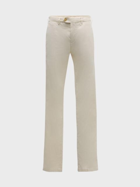 Canali Men's Slim Flat-Front Pants