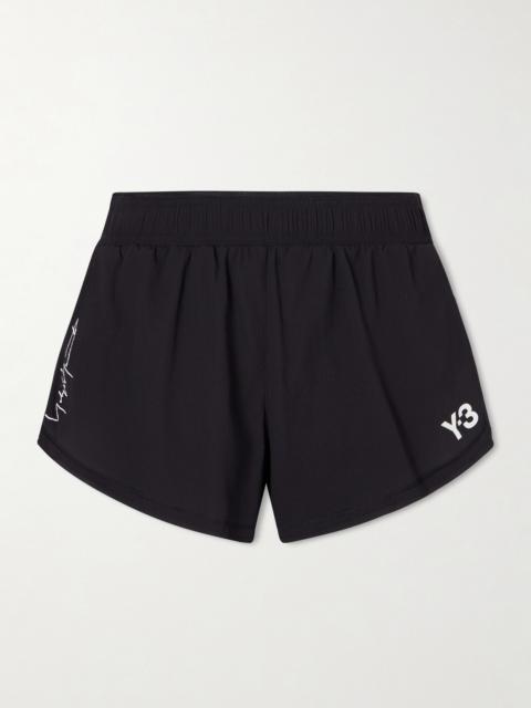 Y-3 + Y-3 Printed Crinkled-shell Shorts