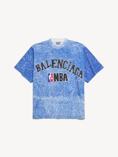 BALENCIAGA Men's Balenciaga | Nba Collaboration Oversized T-shirt in Blue