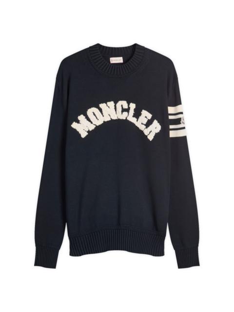 Moncler Moncler Logo Crew Neck Cotton Knitwear