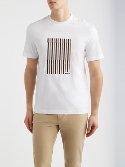 BOSS BOSS Thompson Cotton Graphic T-Shirt in White