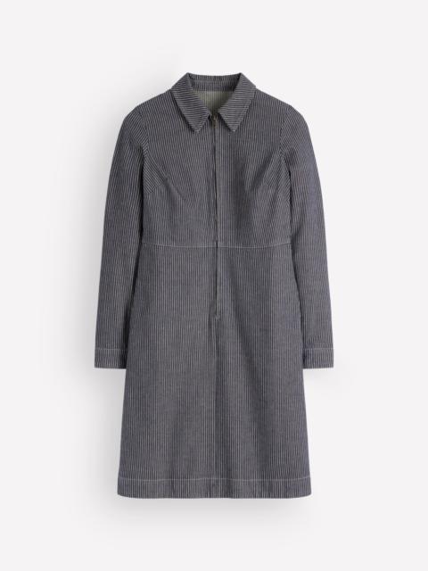 BODEN Bronte Denim Short Dress-Fine Denim Ticking Stripe