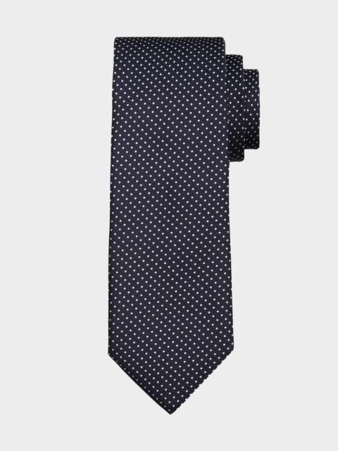 Canali Men's Silk Polka Dot Woven Tie
