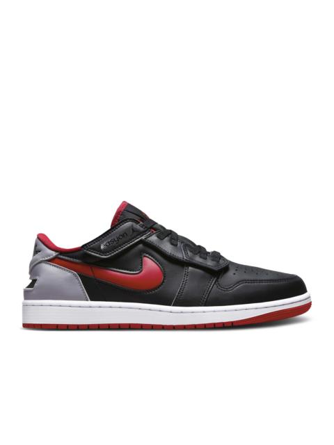 Jordan JORDAN 1 LOW FLYEASE 'BLACK CEMENT FIRE RED'