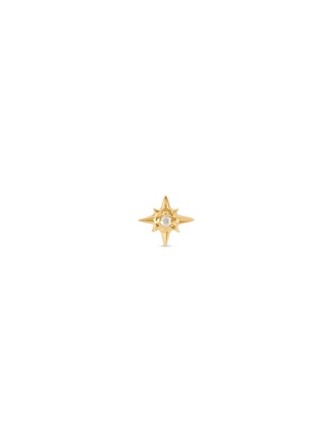STONE AND STRAND Tiny Diamond Gold North Star Stud