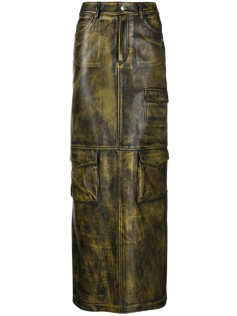 GCDS Biker Cargo maxi skirt