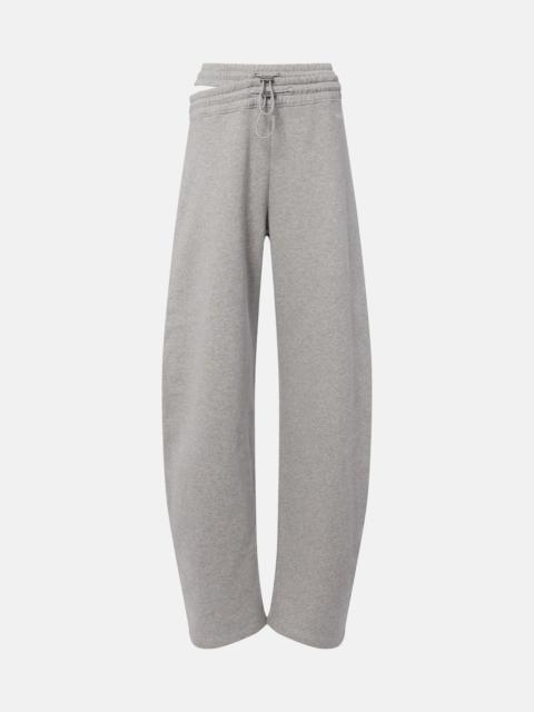 THE ATTICO Cotton jersey sweatpants
