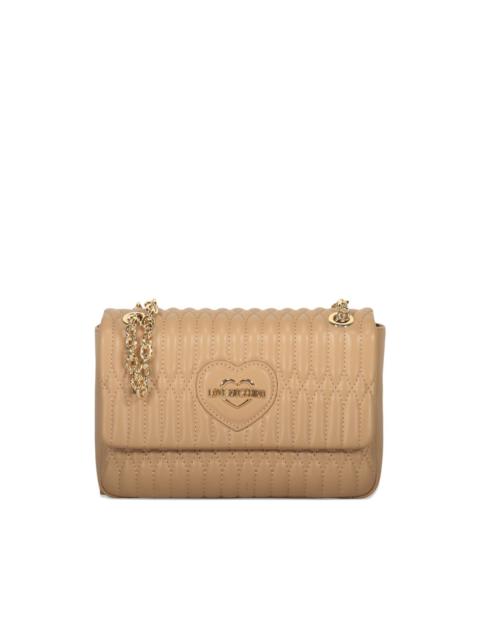 Moschino Quilted heart shoulder bag
