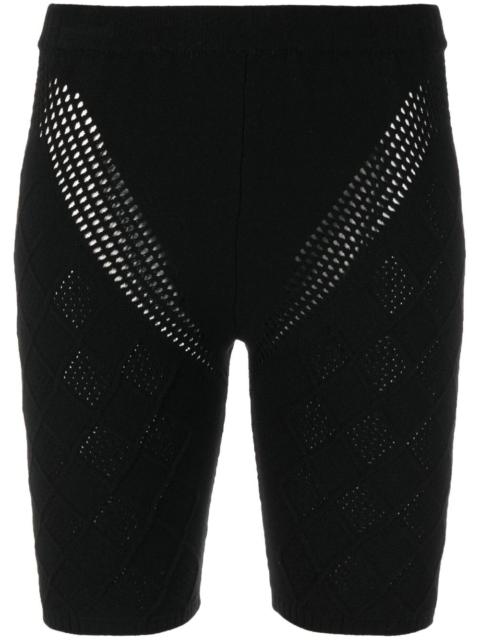 Ambush high-waisted knitted shorts