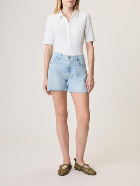 rag & bone Ribbed Short Sleeve Polo