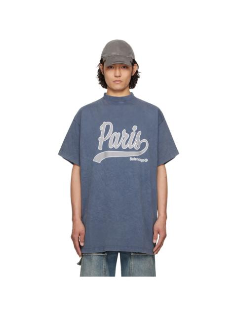 BALENCIAGA Blue Enjoy 'Paris' T-shirt