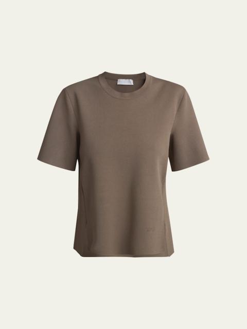 Stella McCartney Iconic Compact Knit Short-Sleeve Top