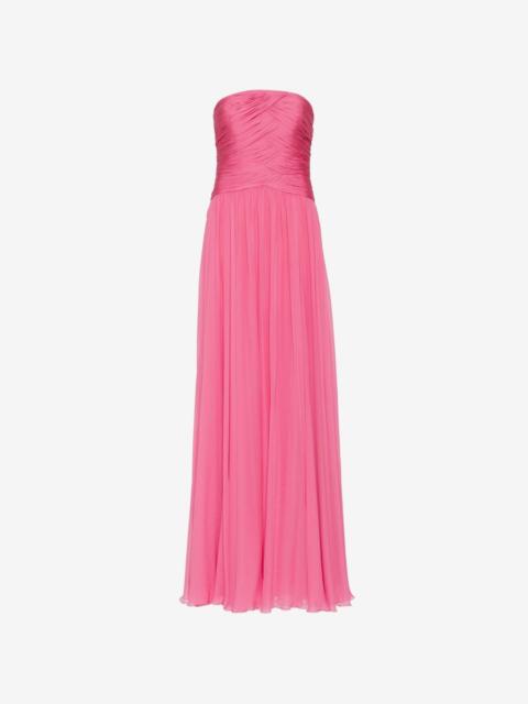 ZUHAIR MURAD strapless silk-chiffon gown