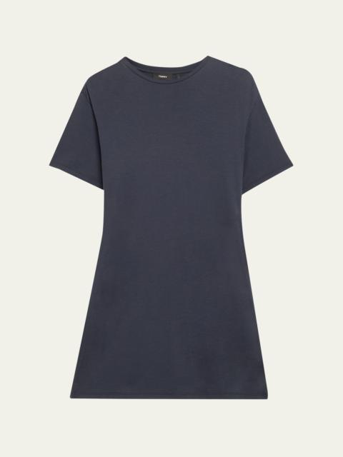 Theory Gathered Shoulder T-Shirt Dress