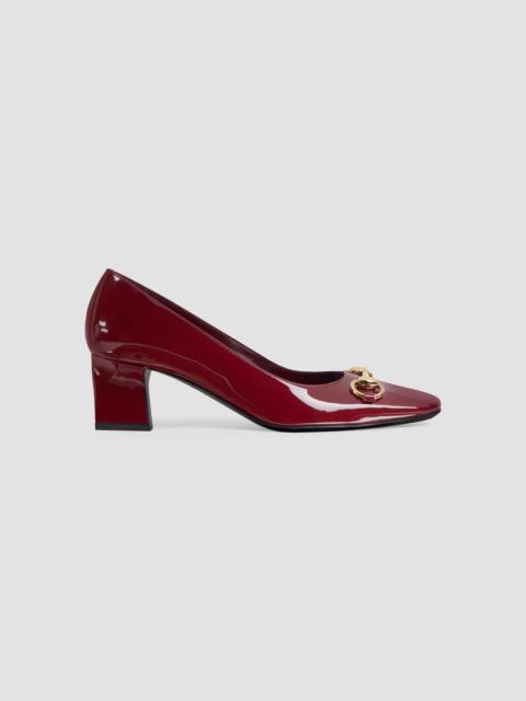 GUCCI Women's Signora 55MM Patent Leather Block-Heel Pumps - Anemone
