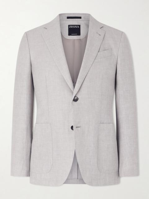 ZEGNA Wool, Linen and Silk-Blend Suit Jacket