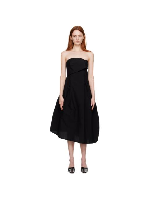 CORDERA Black Strapless Midi Dress