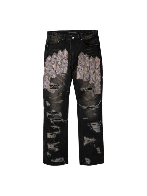 Patched Arch jeans