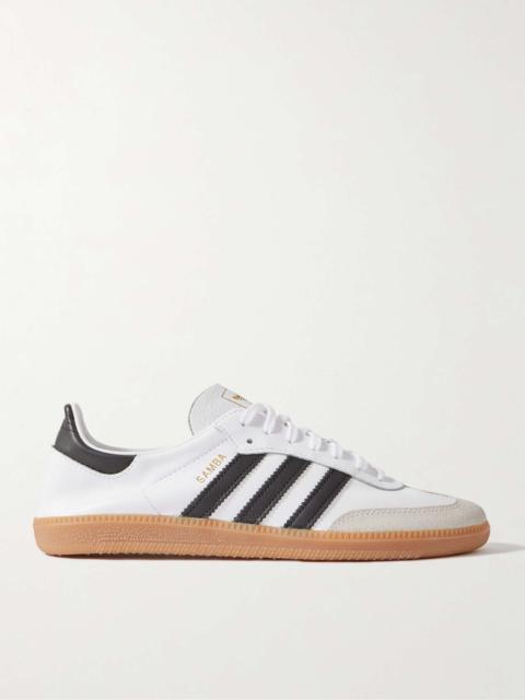 adidas Originals Samba Decon Suede-Trimmed Leather Sneakers