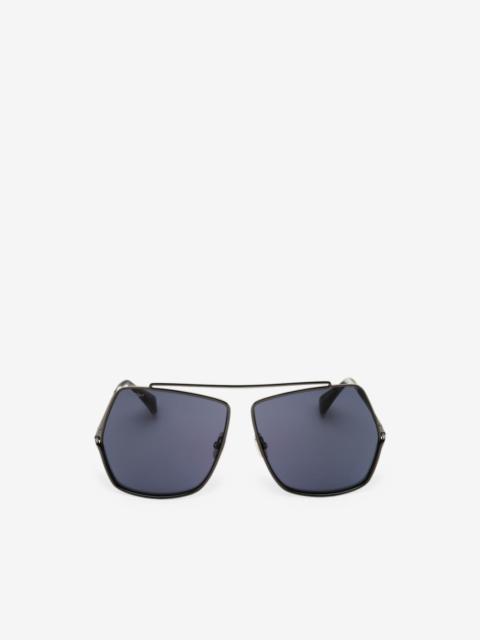 Max Mara oversized geometric-frame sunglasses