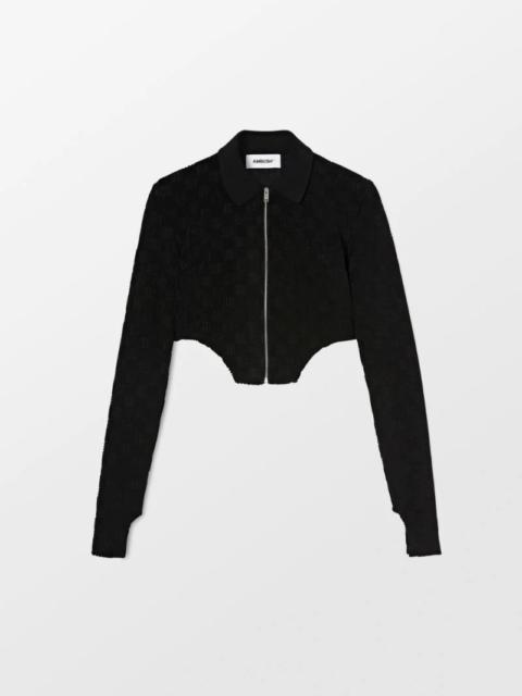 Ambush MONOGRAM ZIP UP FITTED TOP | REVERSIBLE