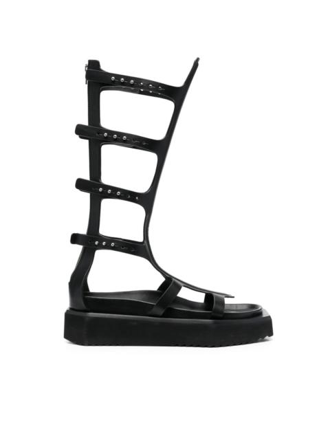 Rick Owens Cyclops Spartan leather sandals