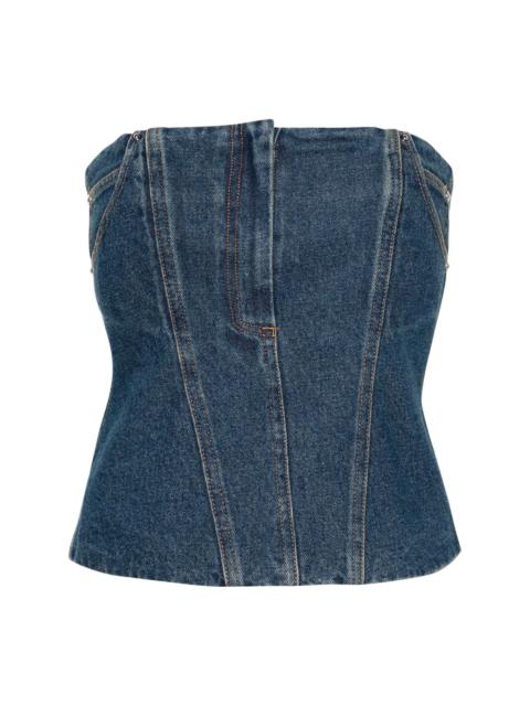 Paris Georgia Jo denim bandeau top