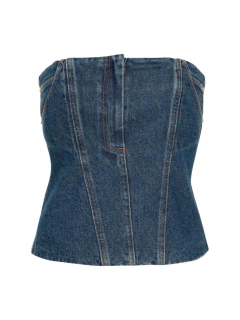 Paris Georgia Jo denim bandeau top