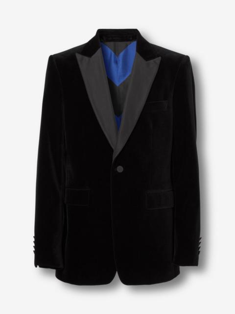 Burberry English Fit Cotton Velvet Tuxedo Jacket – Exclusive Capsule Collection