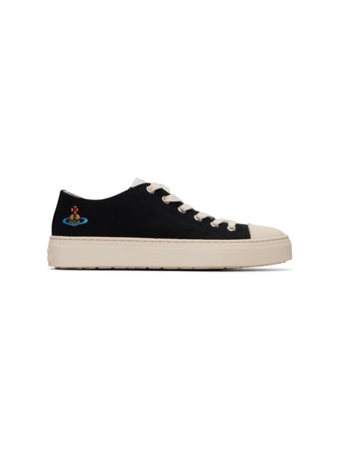 Vivienne Westwood Black Low Top Plimsoll Sneakers