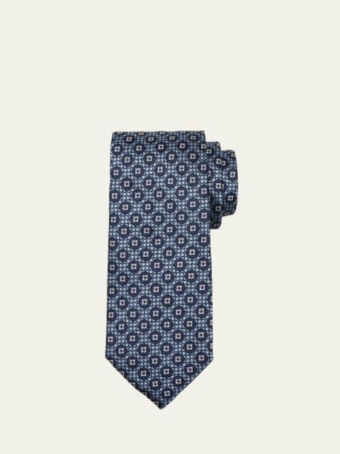 Men's Geometric Silk Jacquard Tie