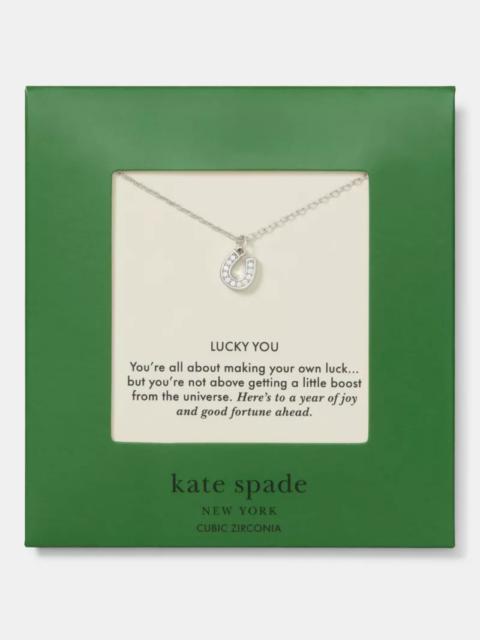 kate spade Lucky You Carded Pendant