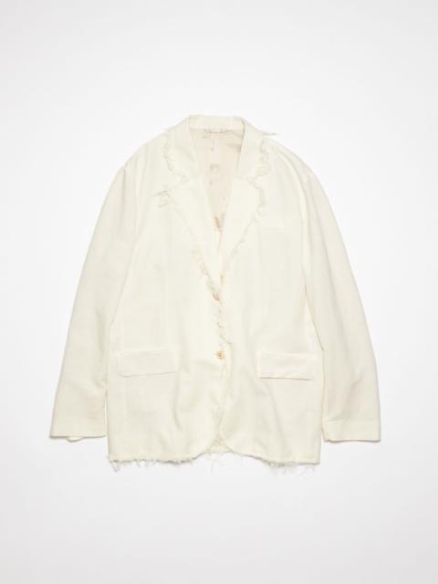 Relaxed fit suit jacket - Warm white