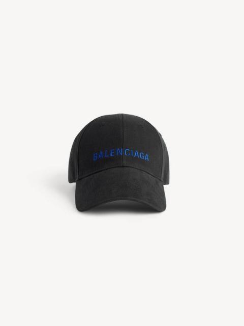 BALENCIAGA Men's Balenciaga Logo Cap in Black