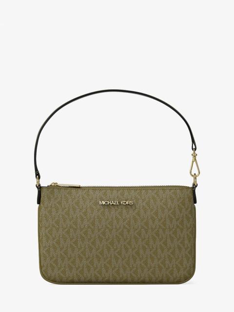 MICHAEL KORS Jet Set Small Signature Logo Convertible Wristlet