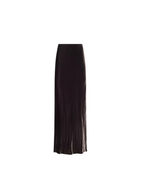 L'AGENCE Zeta Velvet Maxi Skirt