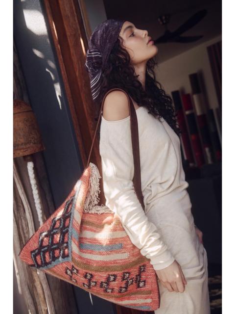 FREE PEOPLE Whimsy Rug Slouchy Tote