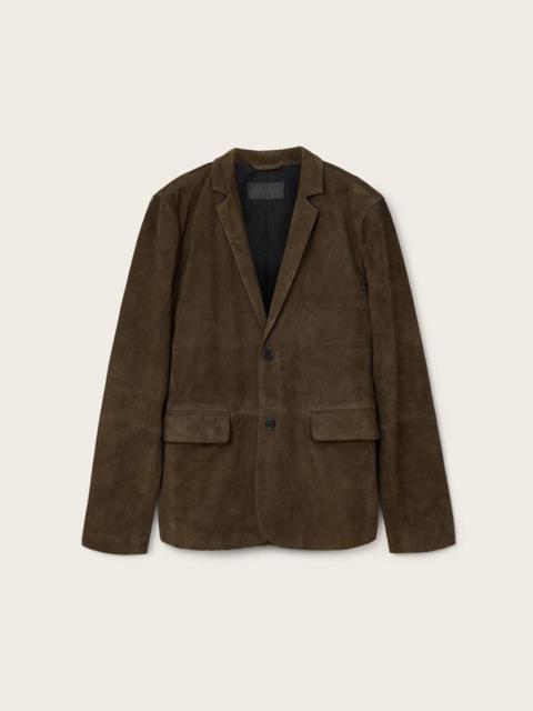 ALLSAINTS MONET WAXED SUEDE BLAZER