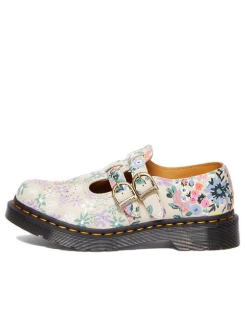 Dr. Martens (WMNS) Dr. Martens 8065 Floral Mash Up Leather Mary Jane 'Parchment Beige' 30793292