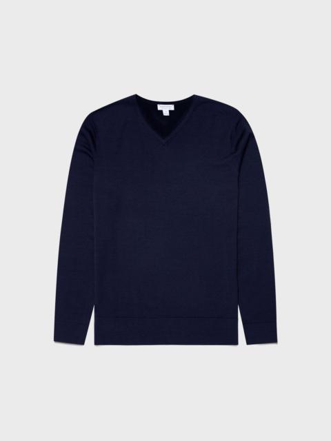 Sunspel Merino V Neck Jumper