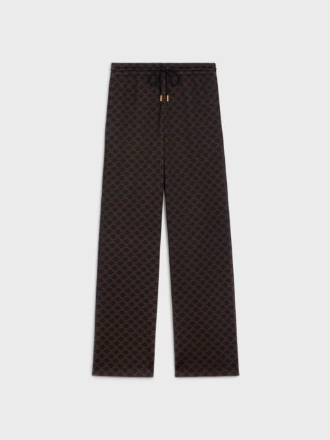CELINE Flared Triomphe jogging pants in technical Jersey