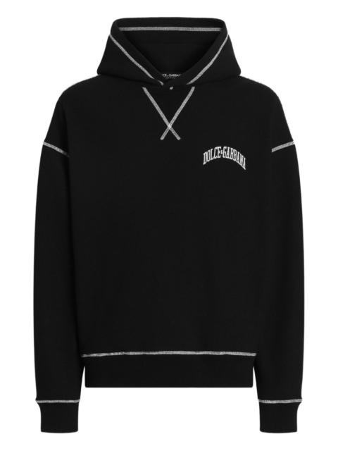 Dolce & Gabbana contrast-stitch hoodie